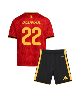 Billige Fotballdrakt Belgia Alexis Saelemaekers #22 Replika Hjemmedraktsett Barn VM 2026 Kortermet (med bukser)